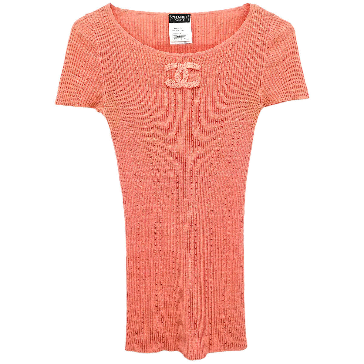 Chanel 2009 Short Sleeve Top Pink #38
