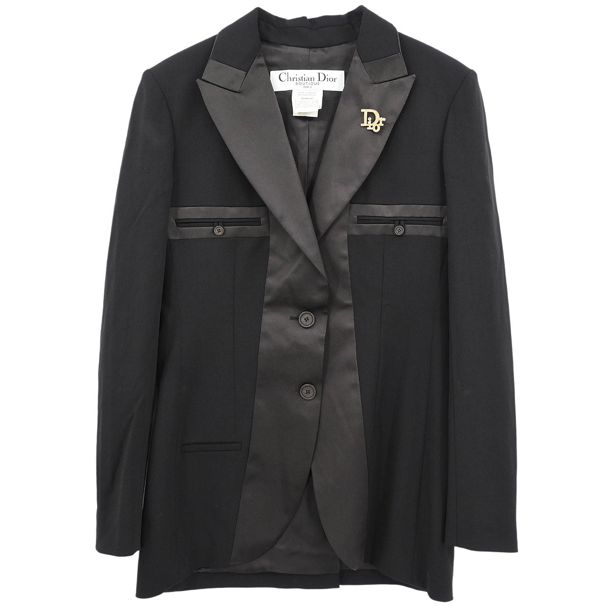 Christian Dior 2001 Single Breasted Jacket Black #38