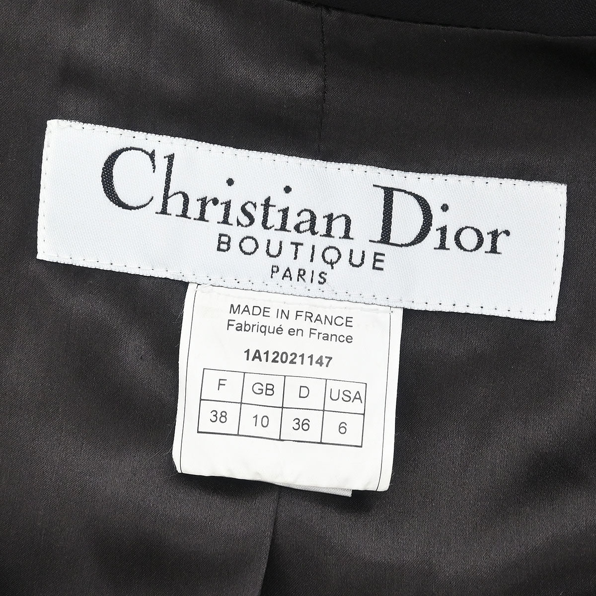 Christian Dior 2001 Single Breasted Jacket Black #38