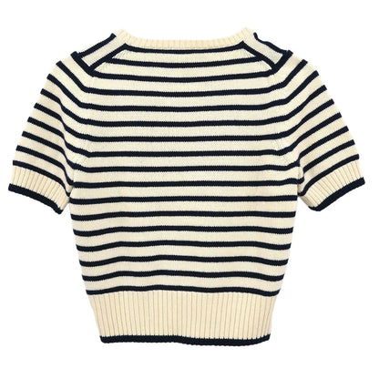 Chanel 2003 Short Sleeve Top White #36