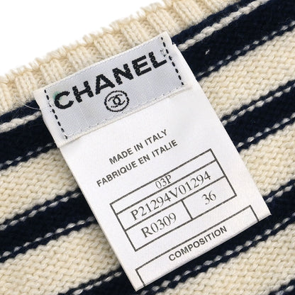 Chanel 2003 Short Sleeve Top White #36