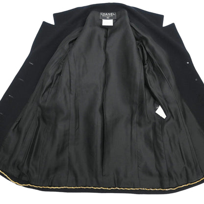 Chanel 1995 Single Breasted Jacket Black #38