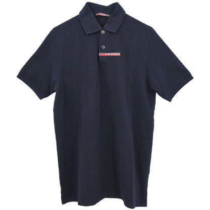 Prada Sport Polo Shirt Top Navy #S