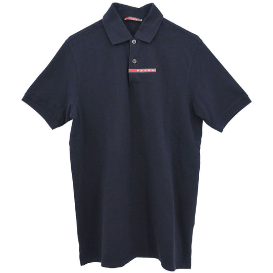 Prada Sport Polo Shirt Top Navy #S