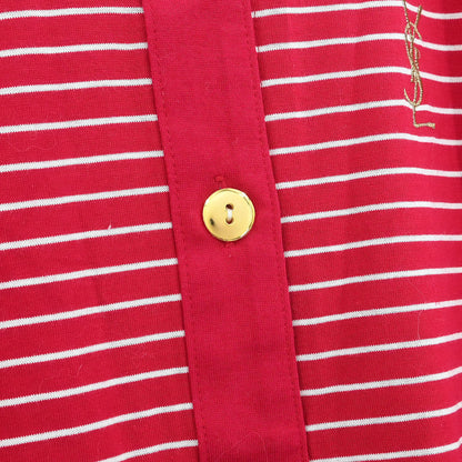 Yves Saint Laurent Short Sleeve Top Red #M