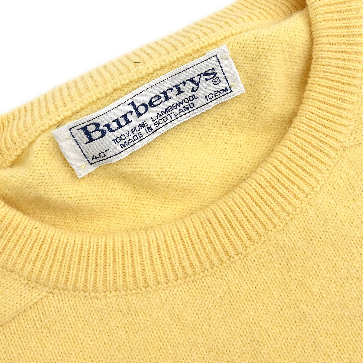Burberrys Sweater Top Yellow M5 #40