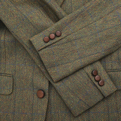 Burberrys Single Breasted Jacket Dark Green #36–38