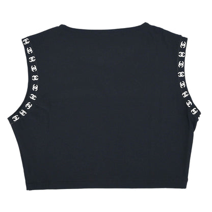 Chanel 1997 Cropped Tank Top Black #38