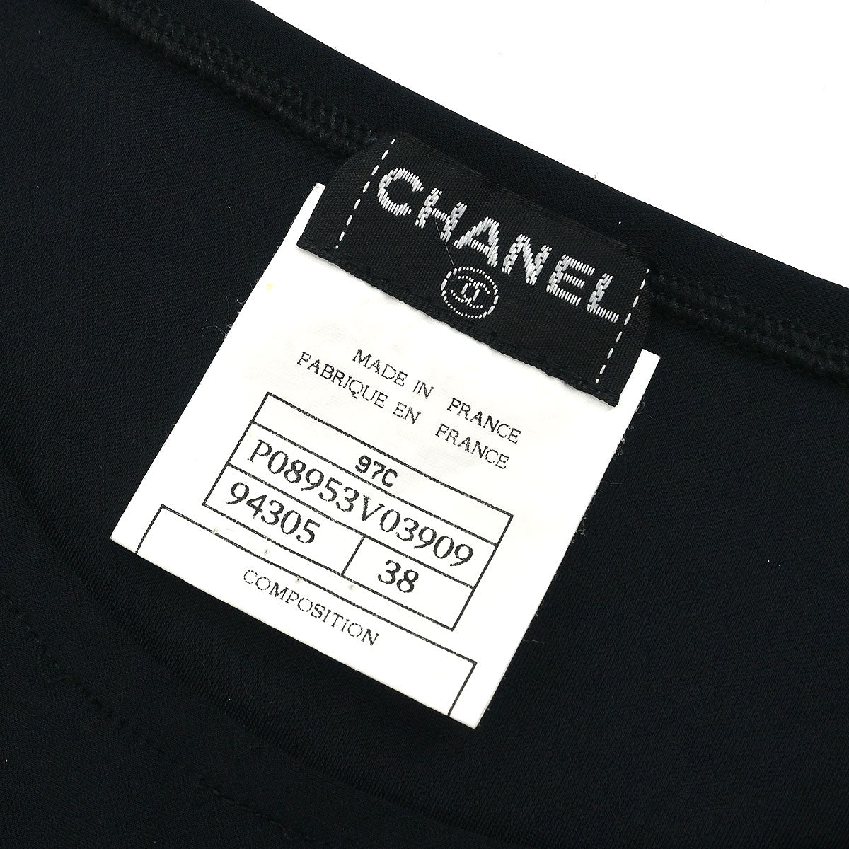 CHANEL ブラック タンクトップ 38 Chanel 1997 Cropped Tank Top Black #38 – AMORE Vintage Tokyo