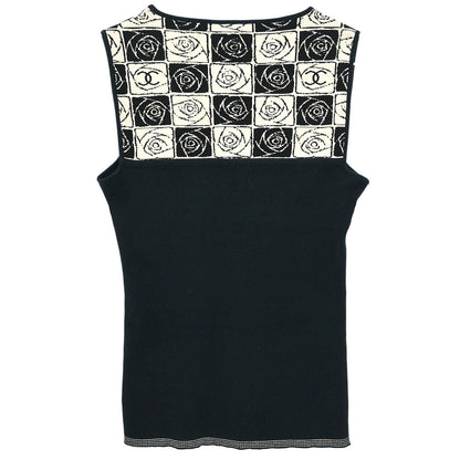Chanel 2004 Sleeveless Tank Top Black #38