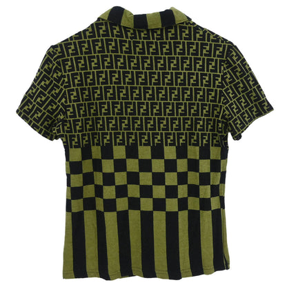 Fendi Polo Shirt Top Zucca Dark Green #44
