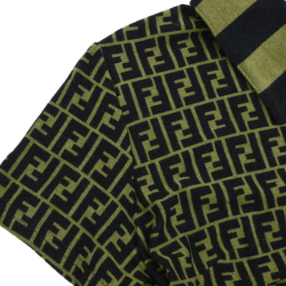 Fendi Polo Shirt Top Zucca Dark Green #44