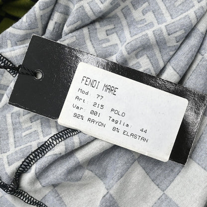 Fendi Polo Shirt Top Zucca Dark Green #44