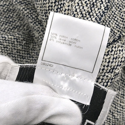 Chanel 1999 Single Breasted Jacket White Navy #40