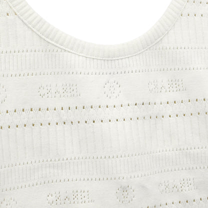 Chanel 1997 Sleeveless Tank Top White #42