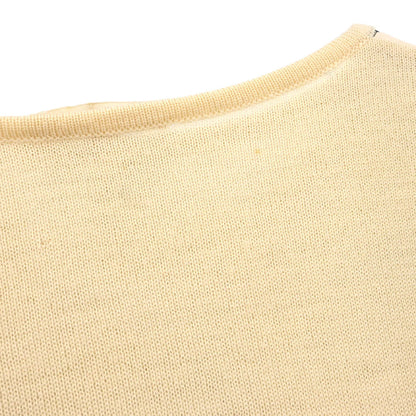 Hermes Ensemble Cardigan Sleeveless Top Off-white #XS