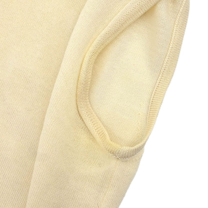 Hermes Ensemble Cardigan Sleeveless Top Off-white #XS