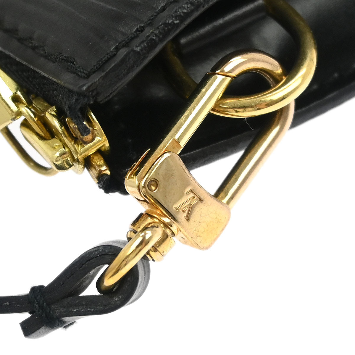 Louis Vuitton 1998 Black Epi Pochette Accessoires 21 Handbag M52942