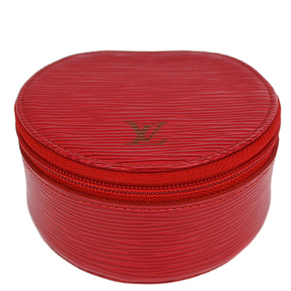 Louis Vuitton Red Epi Ecrin Bijou 10 Jewelry Case Pouch M48217