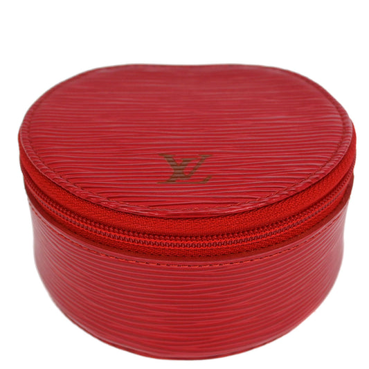 Louis Vuitton Red Epi Ecrin Bijou 10 Jewelry Case Pouch M48217