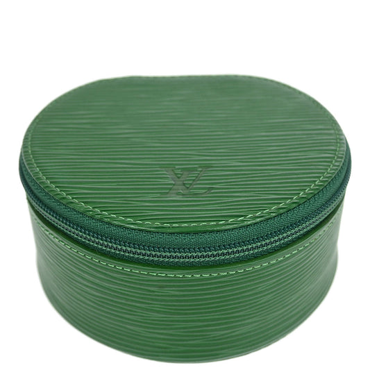 Louis Vuitton Green Epi Ecrin Bijou 10 Jewelry Case Pouch M48214