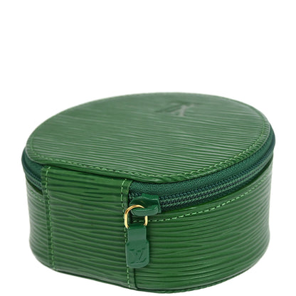 Louis Vuitton Green Epi Ecrin Bijou 10 Jewelry Case Pouch M48214