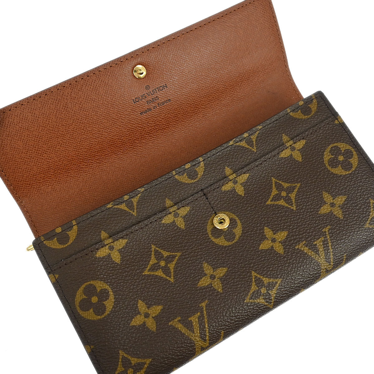 Louis Vuitton 2002 Monogram Portefeuille Sarah Purse Wallet M61734