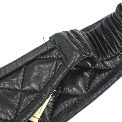 Chanel Headband Hair Accessories Black Lambskin