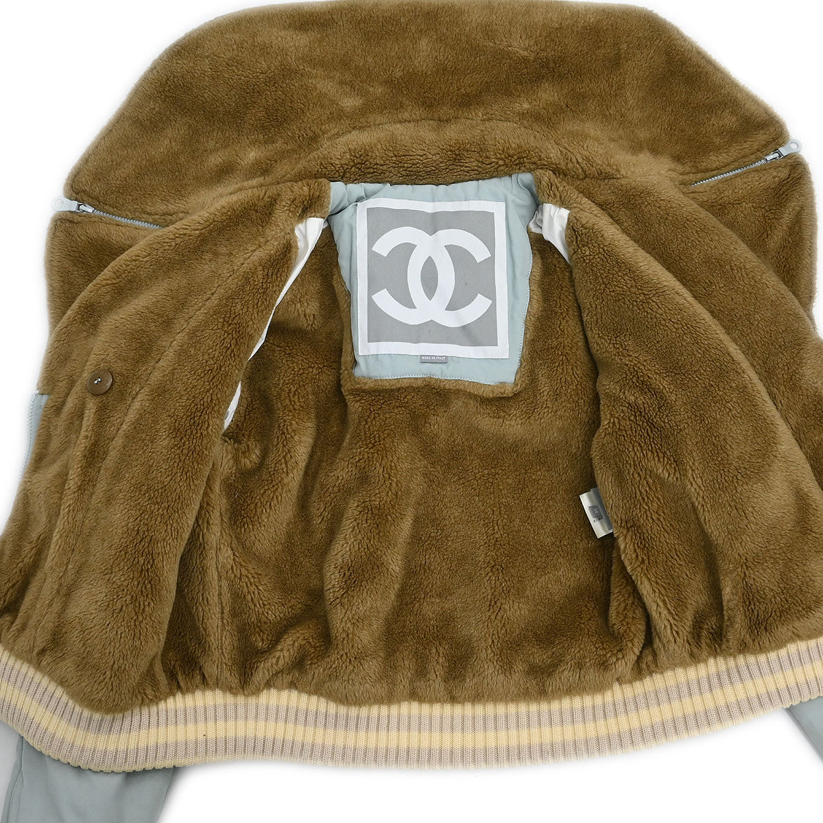 Chanel 2001 Sport Line Zip Up Jacket Light Blue #38 – AMORE