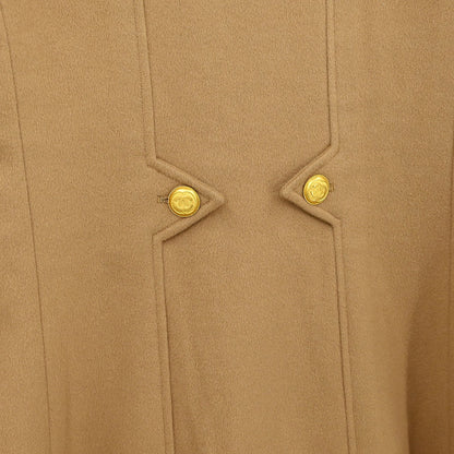 Chanel Double Breasted Jacket Beige