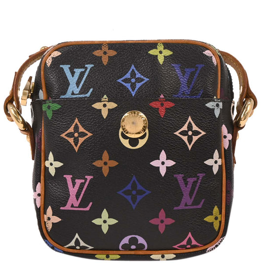 Louis Vuitton 2005 Black Monogram Multicolor Rift Shoulder Bag M40056