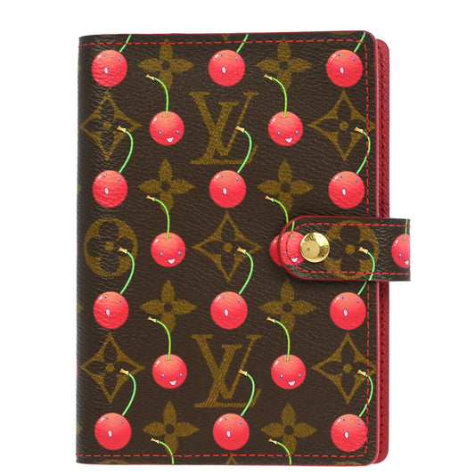 Louis Vuitton 2005 Monogram Cherry Agenda PM Note Book Cover R21023