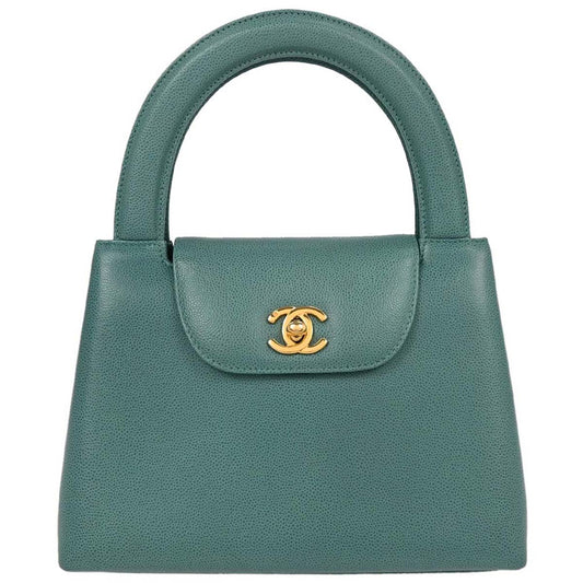 Chanel 1997-1999 Green Caviar Handbag