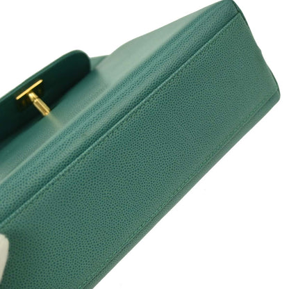 Chanel 1997-1999 Green Caviar Handbag