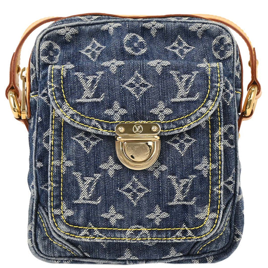 Louis Vuitton 2007 Monogram Denim Camera Bag M95348