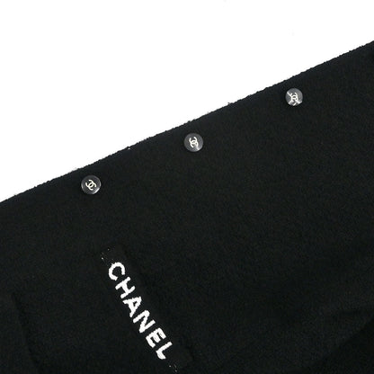 Chanel 1995 Single Breasted Collarless Jacket Black #40