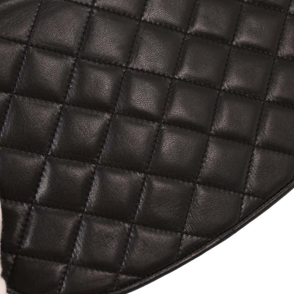 Chanel 1994-1996 Black Lambskin Paris Shoulder Bag