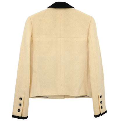 Chanel 1996 Single Breasted Jacket Off-white #38