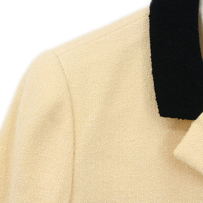 Chanel 1996 Single Breasted Jacket Off-white #38