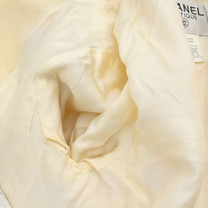 Chanel 1996 Single Breasted Jacket Off-white #38