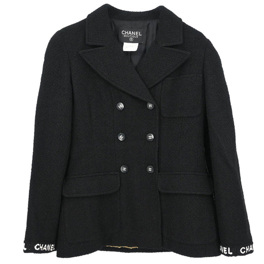 Chanel 1995 Double Breasted Jacket Black #40