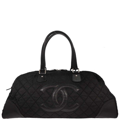 Chanel 2005-2006 Black Paris New-York Travel Duffle Bag