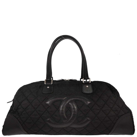 Chanel 2005-2006 Black Paris New-York Travel Duffle Bag