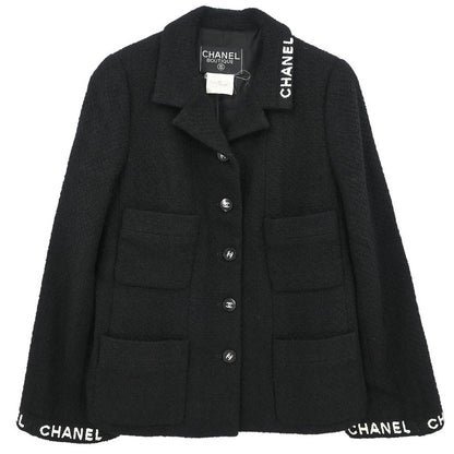 Chanel 1995 Single Breasted Jacket Black #38