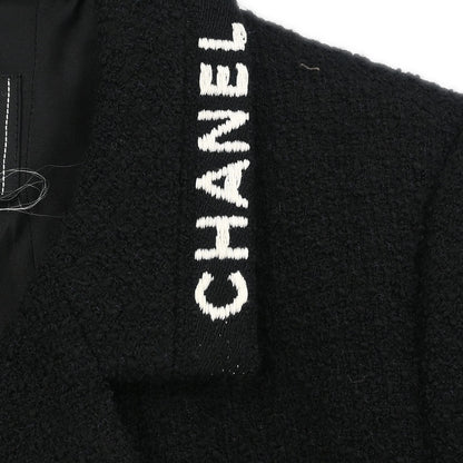Chanel 1995 Single Breasted Jacket Black #38