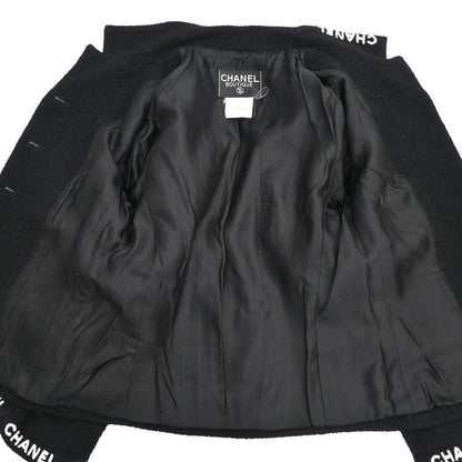 Chanel 1995 Single Breasted Jacket Black #38
