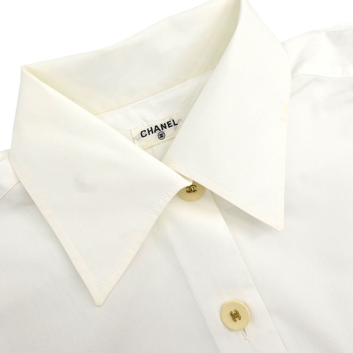 Chanel Chanel Shirt Blouse White – AMORE Vintage Tokyo