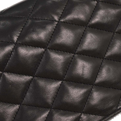 Chanel 1986-1988 Black Lambskin Shoulder Bag