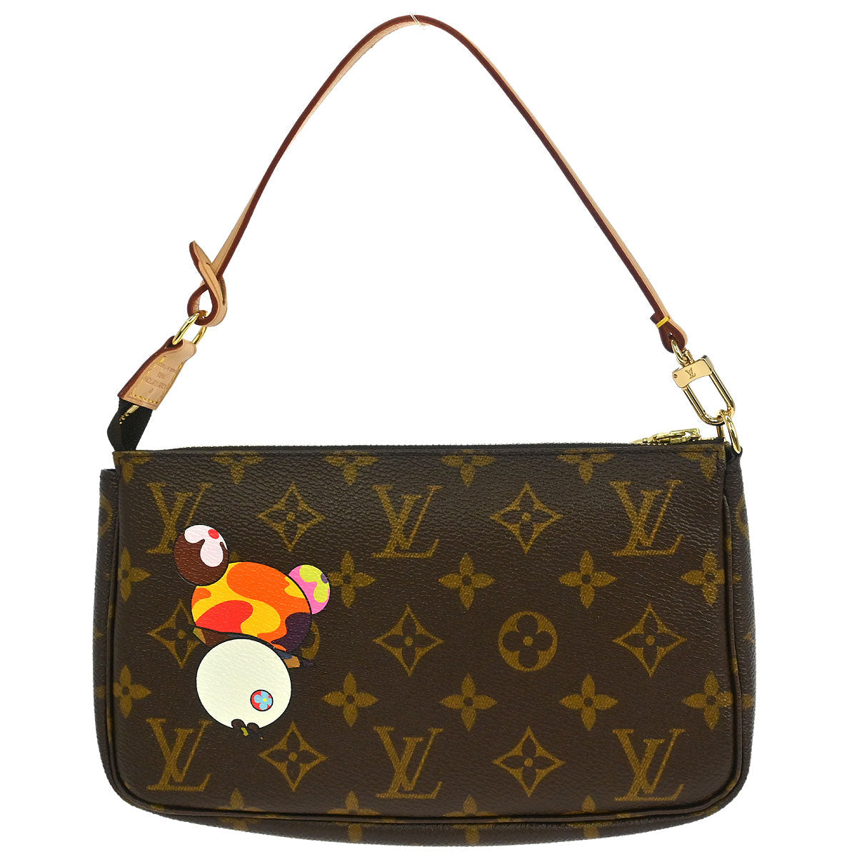 Louis Vuitton 2004 Monogram Panda Pochette Accessoires Handbag M51981