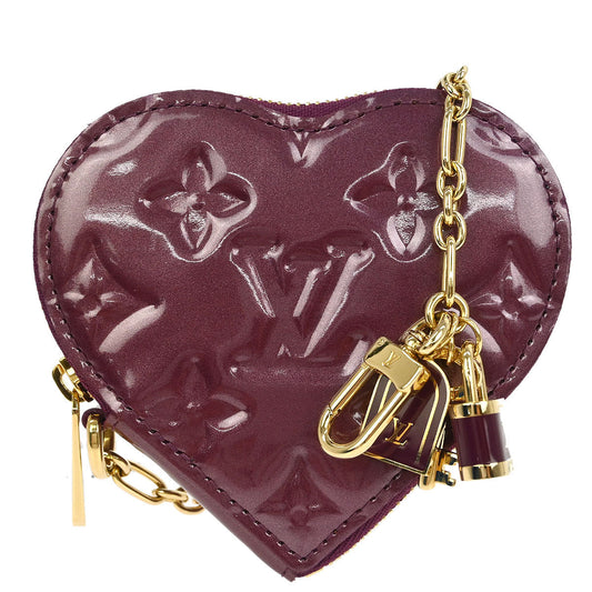 Louis Vuitton 2008 Vernis Purple Porte Monnaie Coeur Coin Wallet M93563